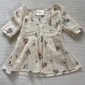 Maeve cream floral top.